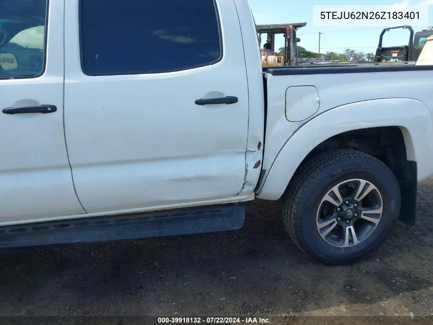 5TEJU62N26Z183401 2006 Toyota Tacoma Prerunner V6