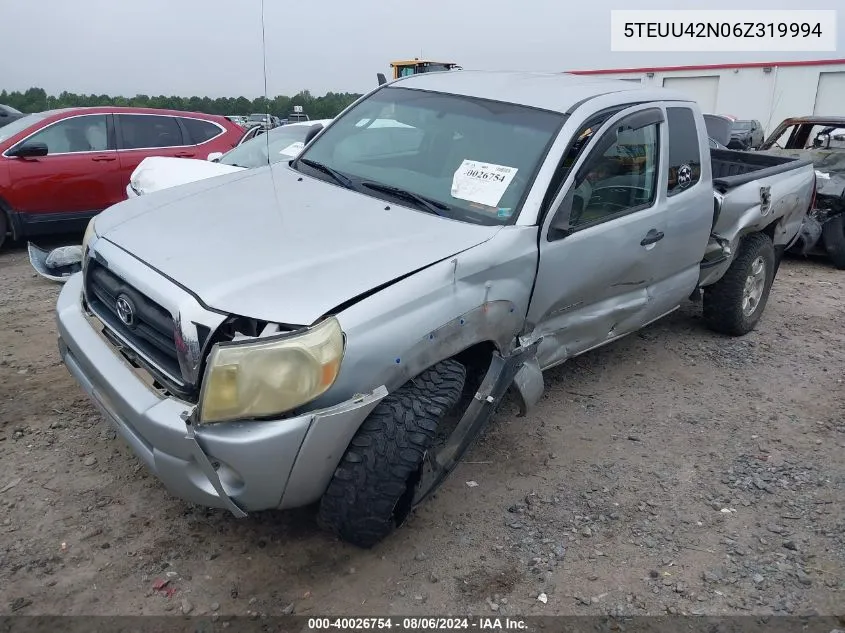 5TEUU42N06Z319994 2006 Toyota Tacoma Base V6