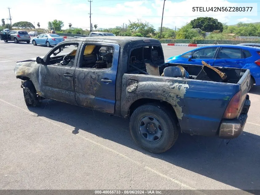 5TELU42N56Z280377 2006 Toyota Tacoma Base V6