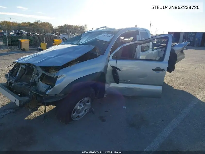 5TEUU42N86Z238726 2006 Toyota Tacoma Base V6