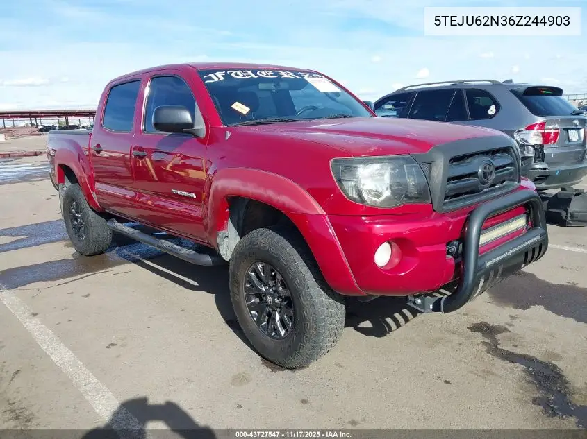5TEJU62N36Z244903 2006 Toyota Tacoma Prerunner V6