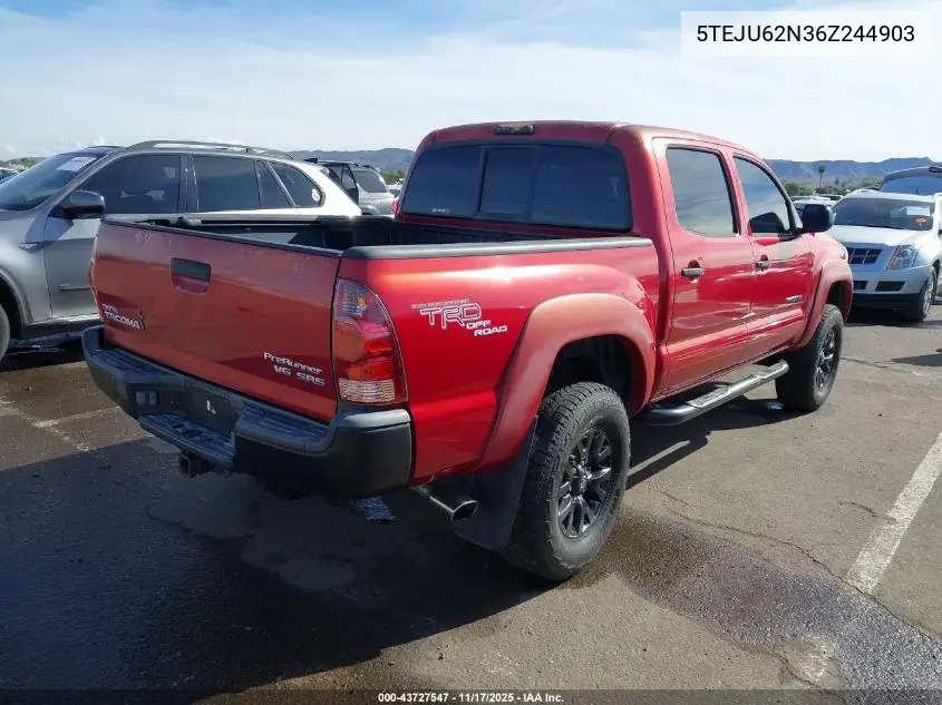 5TEJU62N36Z244903 2006 Toyota Tacoma Prerunner V6