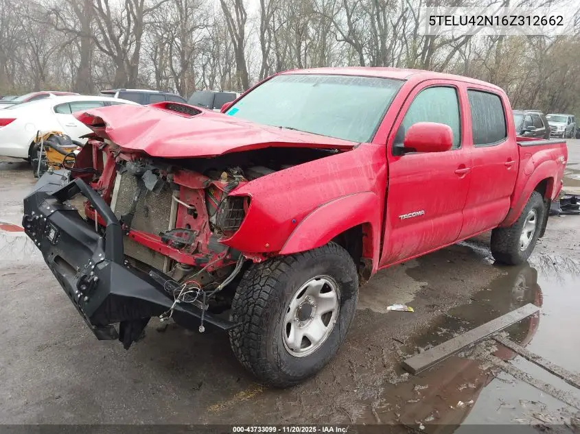 5TELU42N16Z312662 2006 Toyota Tacoma Base V6