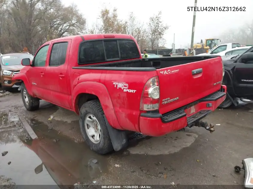 5TELU42N16Z312662 2006 Toyota Tacoma Base V6
