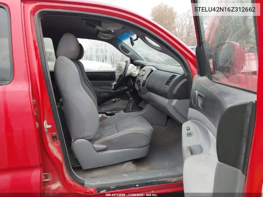 5TELU42N16Z312662 2006 Toyota Tacoma Base V6