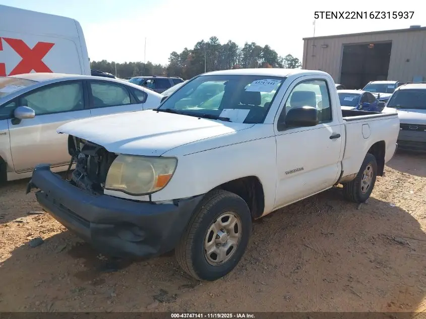 5TENX22N16Z315937 2006 Toyota Tacoma