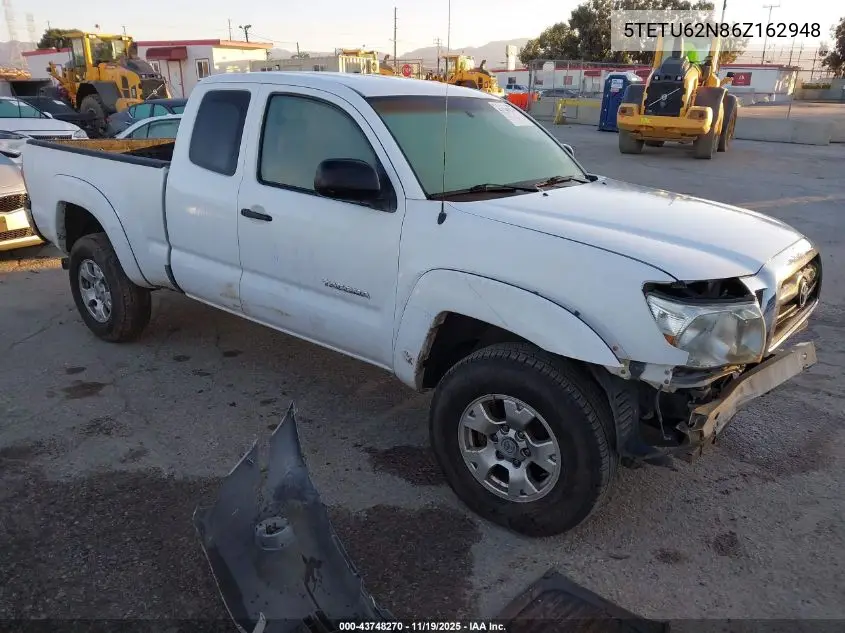 5TETU62N86Z162948 2006 Toyota Tacoma Prerunner V6
