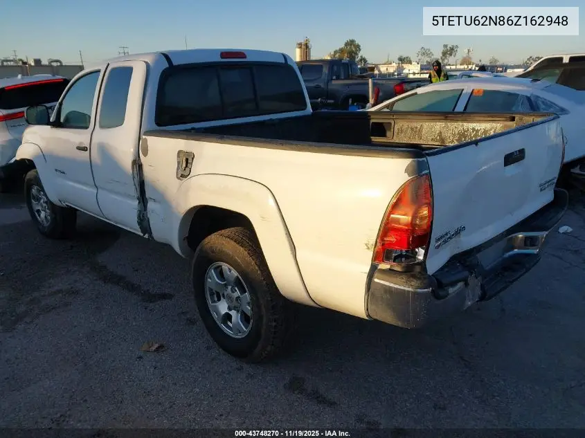 5TETU62N86Z162948 2006 Toyota Tacoma Prerunner V6