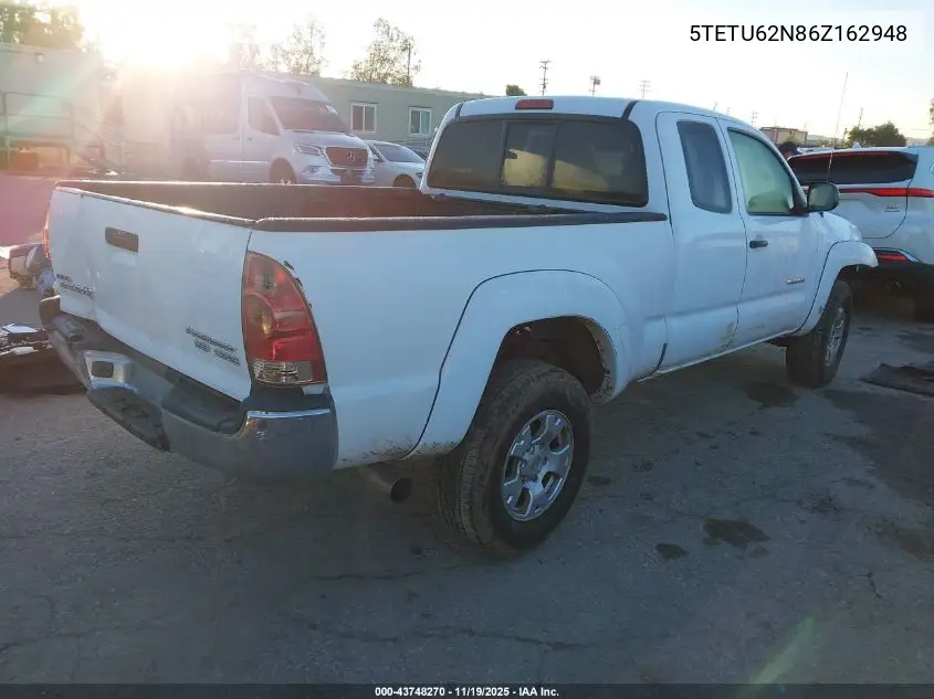 5TETU62N86Z162948 2006 Toyota Tacoma Prerunner V6