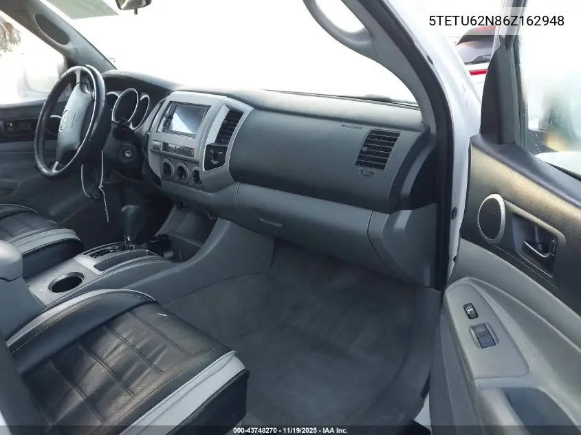 5TETU62N86Z162948 2006 Toyota Tacoma Prerunner V6