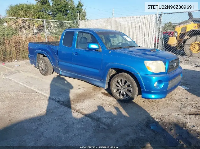 5TETU22N96Z309691 2006 Toyota Tacoma V6