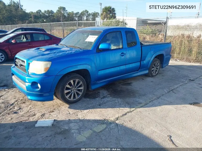 5TETU22N96Z309691 2006 Toyota Tacoma V6