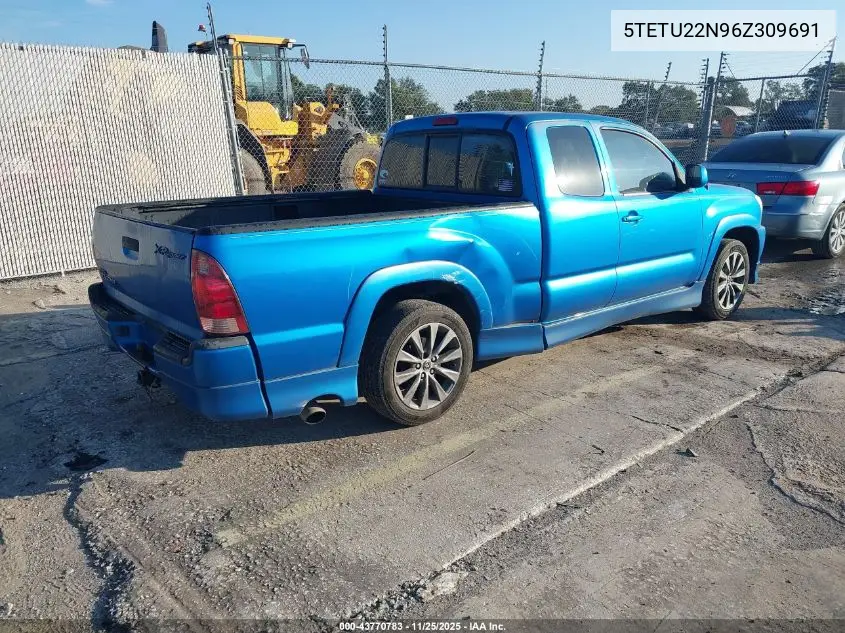 5TETU22N96Z309691 2006 Toyota Tacoma V6