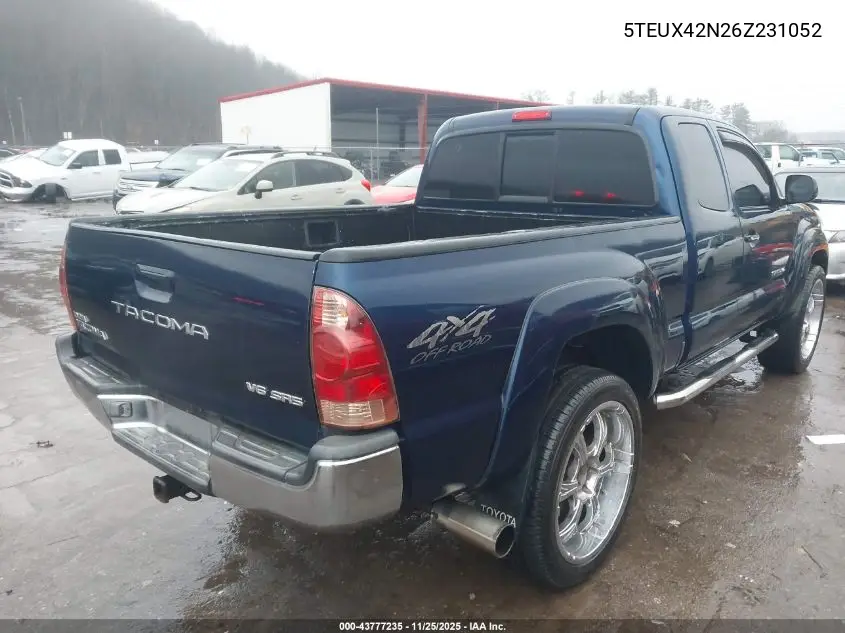 5TEUX42N26Z231052 2006 Toyota Tacoma