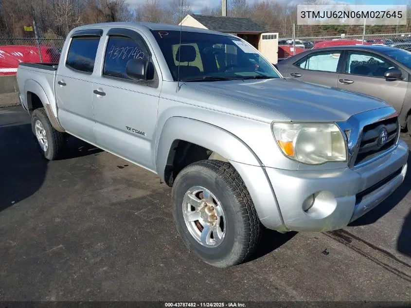 3TMJU62N06M027645 2006 Toyota Tacoma Prerunner V6