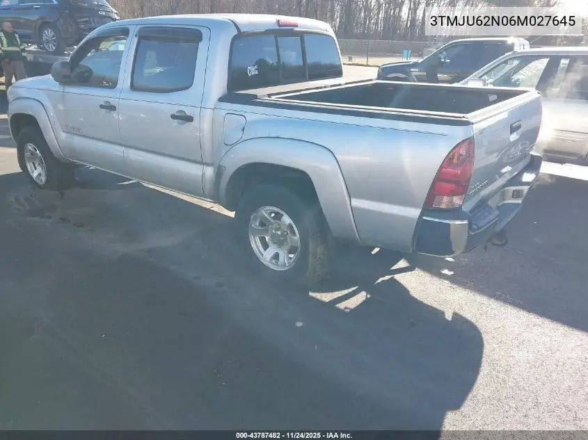 3TMJU62N06M027645 2006 Toyota Tacoma Prerunner V6