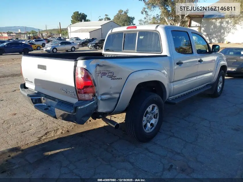 5TEJU62N16Z146811 2006 Toyota Tacoma Prerunner V6
