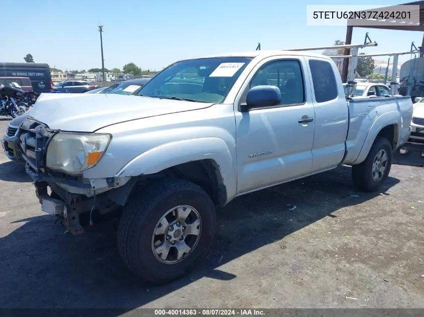 5TETU62N37Z424201 2007 Toyota Tacoma Prerunner V6