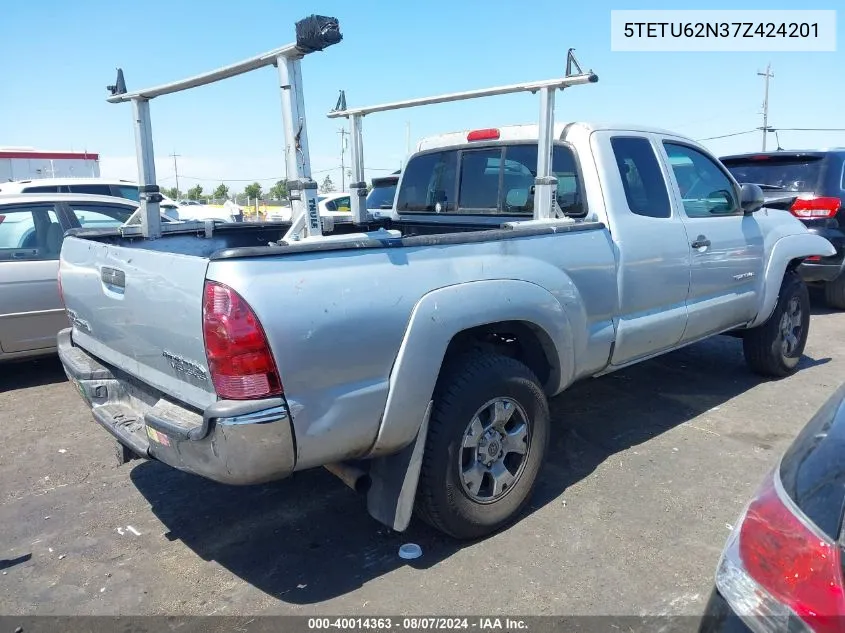 5TETU62N37Z424201 2007 Toyota Tacoma Prerunner V6