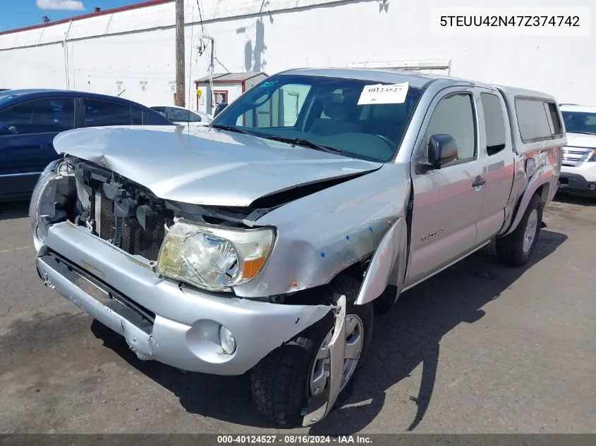 5TEUU42N47Z374742 2007 Toyota Tacoma Base V6