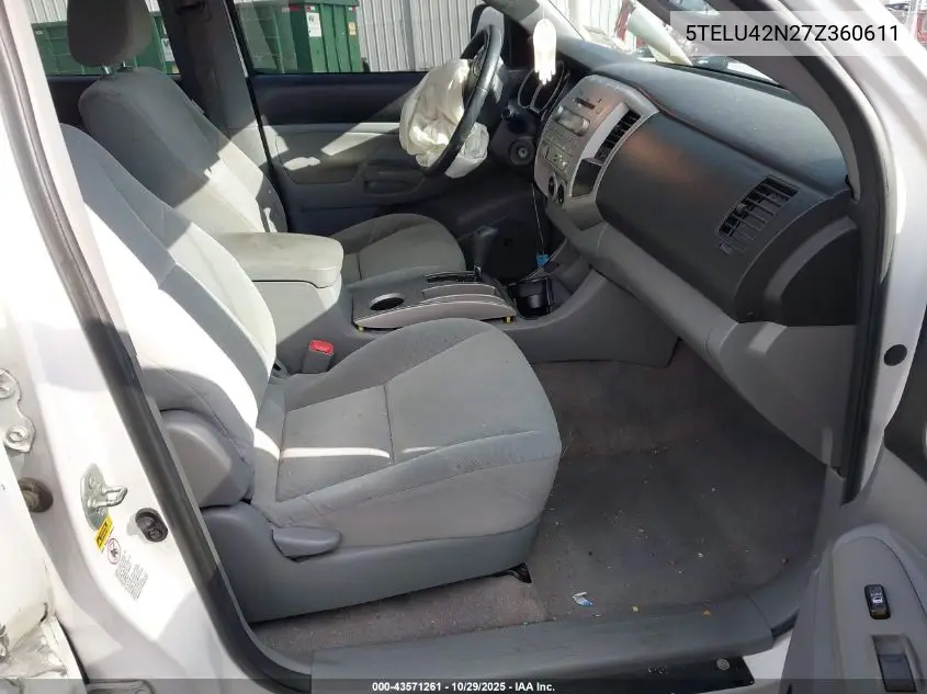 5TELU42N27Z360611 2007 Toyota Tacoma Base V6