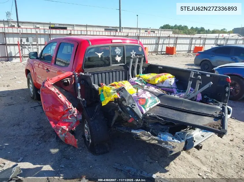 5TEJU62N27Z336893 2007 Toyota Tacoma Prerunner V6