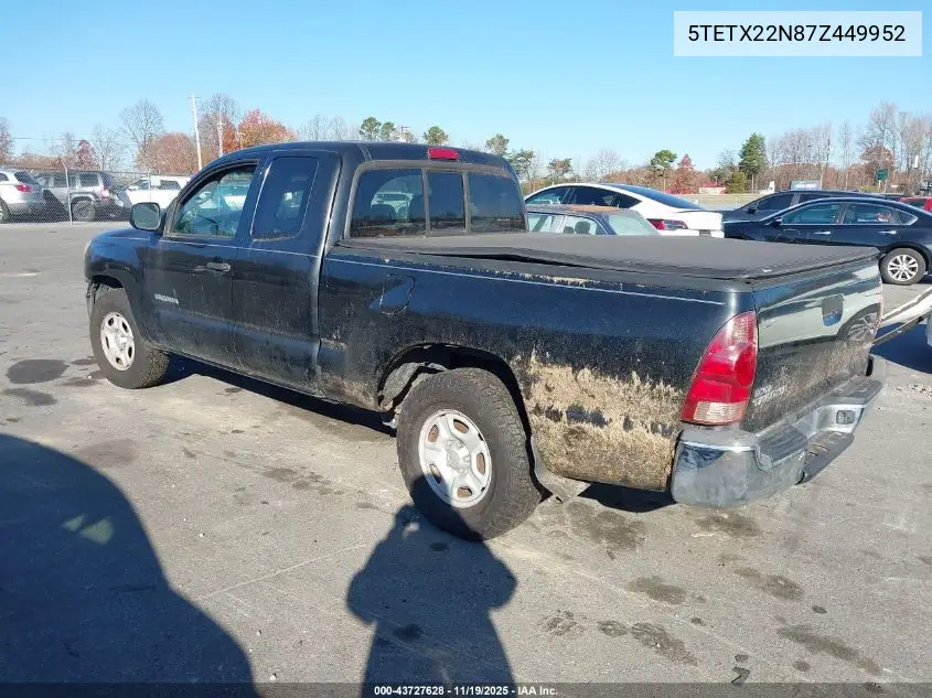 5TETX22N87Z449952 2007 Toyota Tacoma