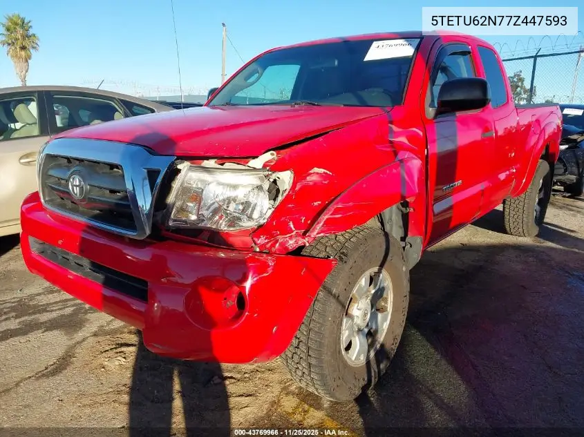 5TETU62N77Z447593 2007 Toyota Tacoma Prerunner V6