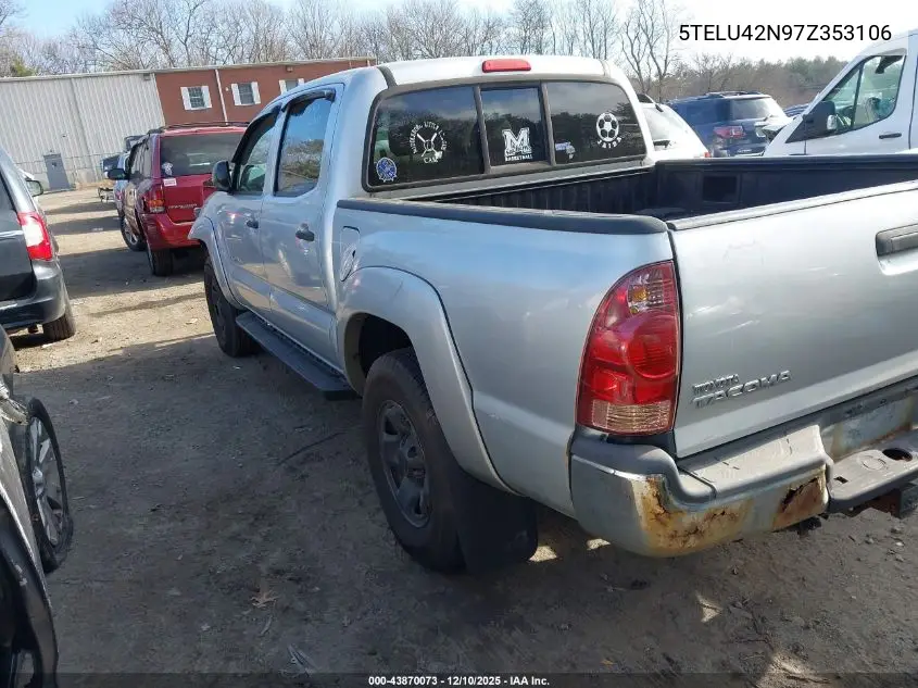 5TELU42N97Z353106 2007 Toyota Tacoma Base V6