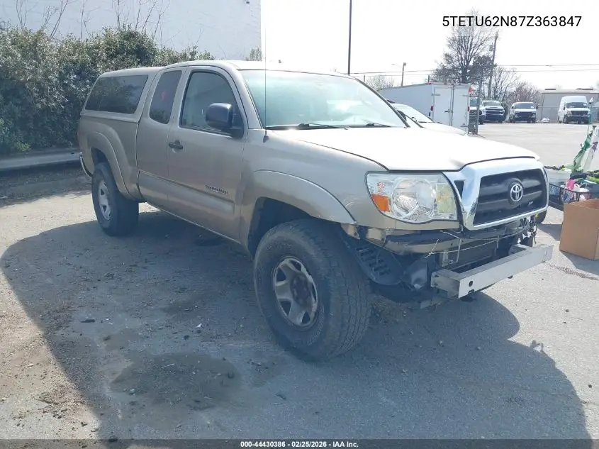 5TETU62N87Z363847 2007 Toyota Tacoma Prerunner V6
