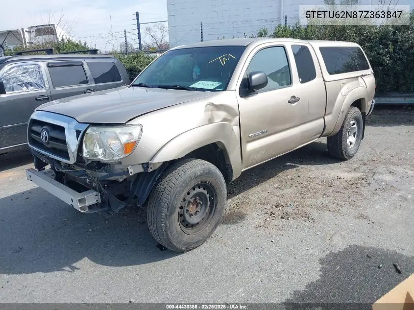 5TETU62N87Z363847 2007 Toyota Tacoma Prerunner V6