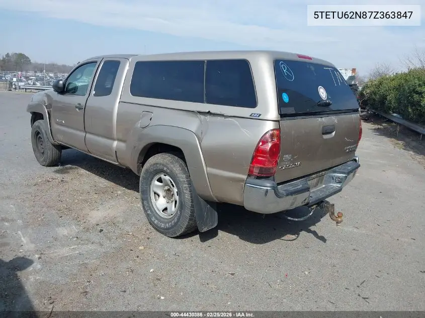 5TETU62N87Z363847 2007 Toyota Tacoma Prerunner V6
