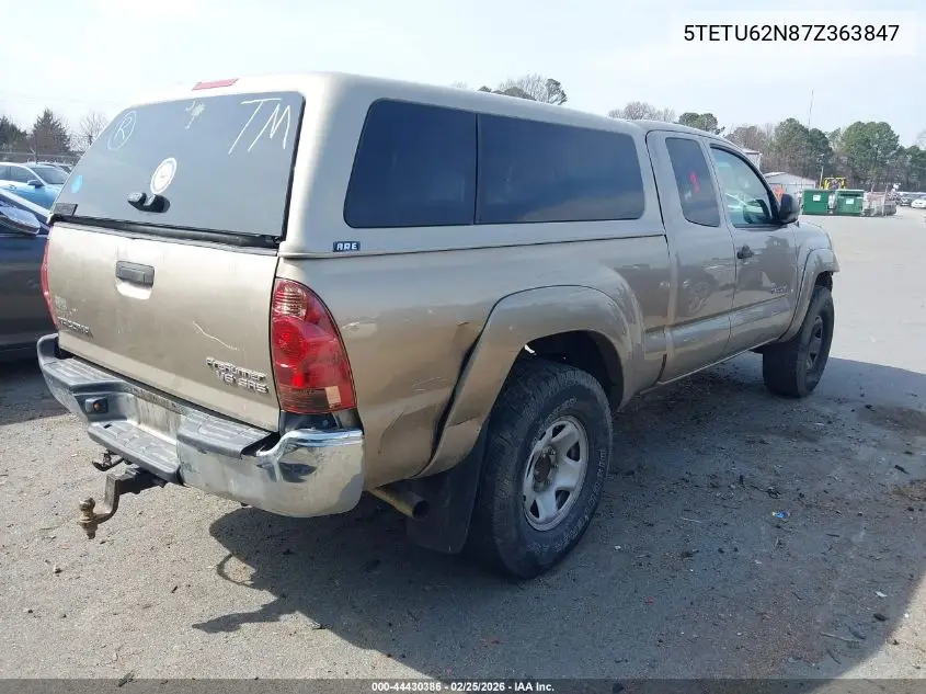 5TETU62N87Z363847 2007 Toyota Tacoma Prerunner V6