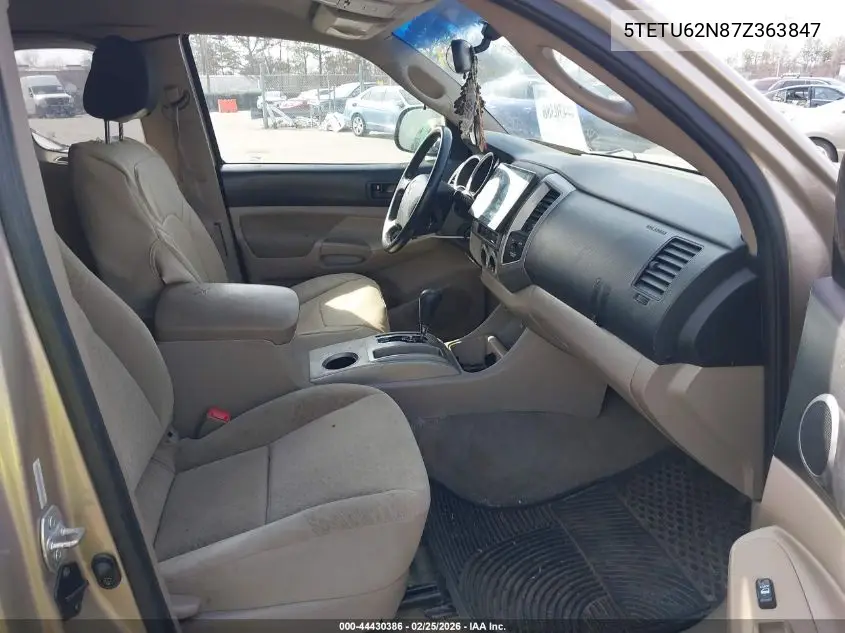 5TETU62N87Z363847 2007 Toyota Tacoma Prerunner V6