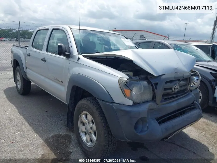 3TMLU42N68M017119 2008 Toyota Tacoma Base V6