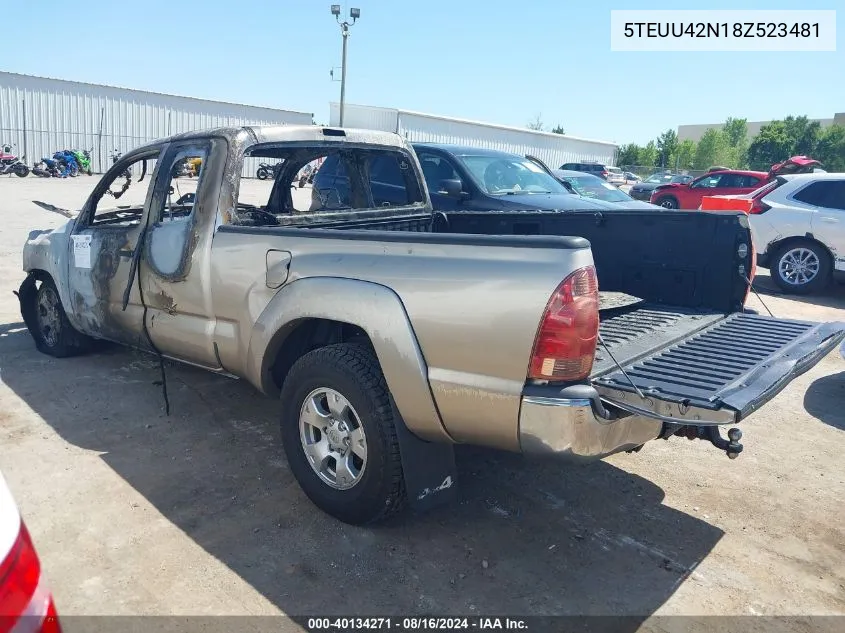 5TEUU42N18Z523481 2008 Toyota Tacoma Base V6