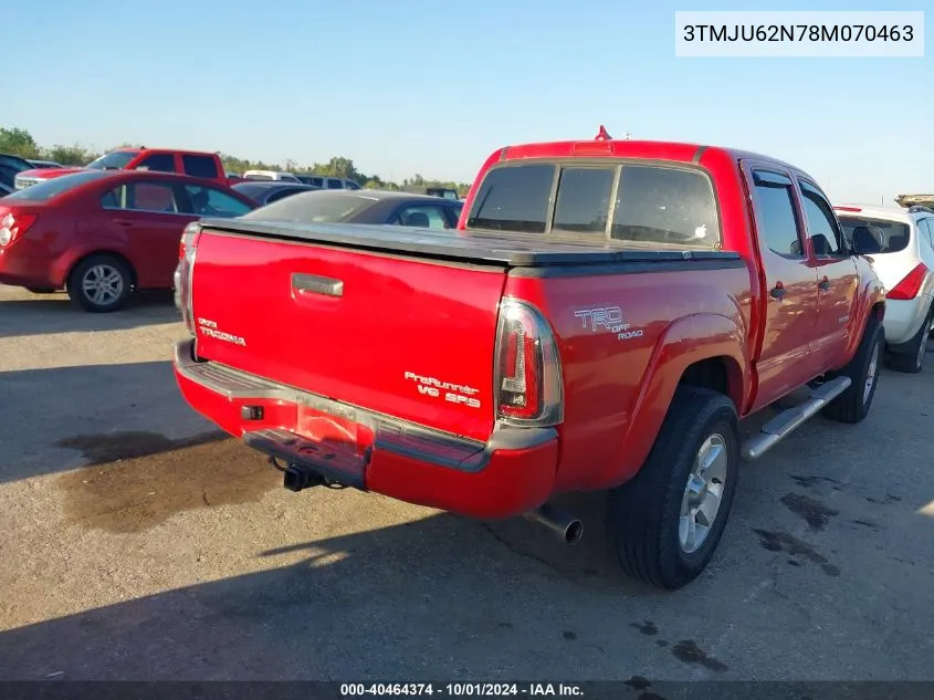 3TMJU62N78M070463 2008 Toyota Tacoma Prerunner V6