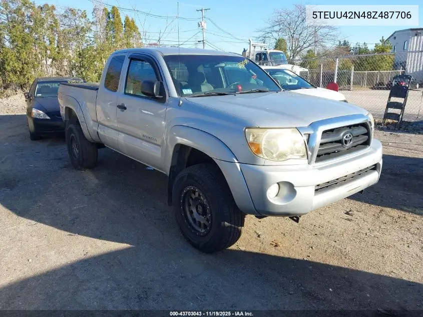 5TEUU42N48Z487706 2008 Toyota Tacoma Base V6