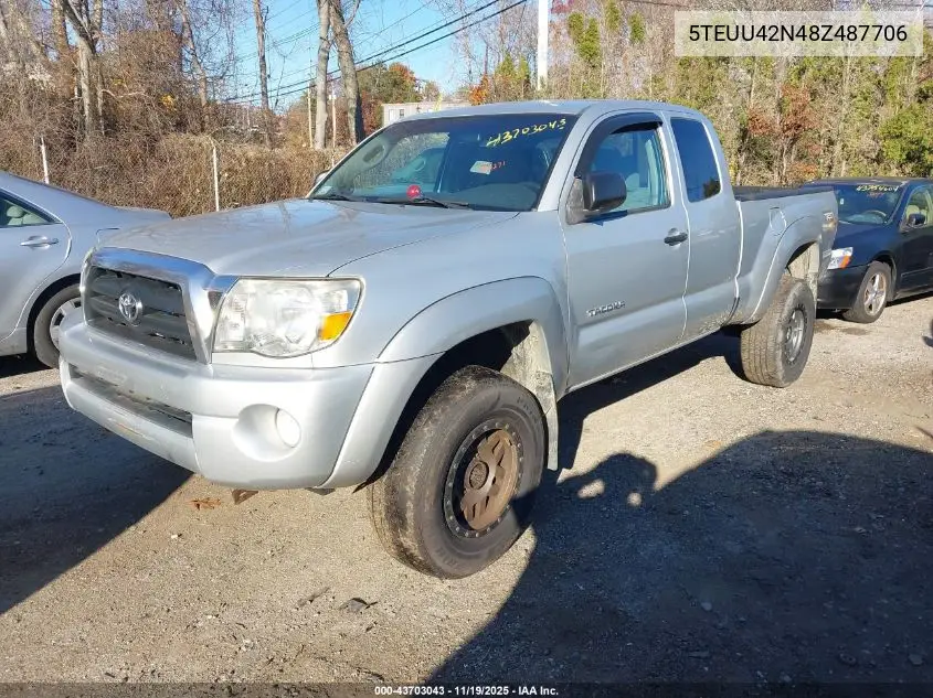 5TEUU42N48Z487706 2008 Toyota Tacoma Base V6
