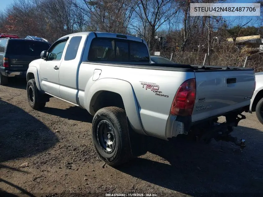 5TEUU42N48Z487706 2008 Toyota Tacoma Base V6