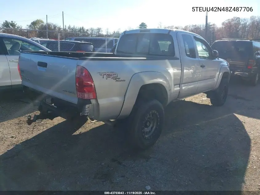5TEUU42N48Z487706 2008 Toyota Tacoma Base V6