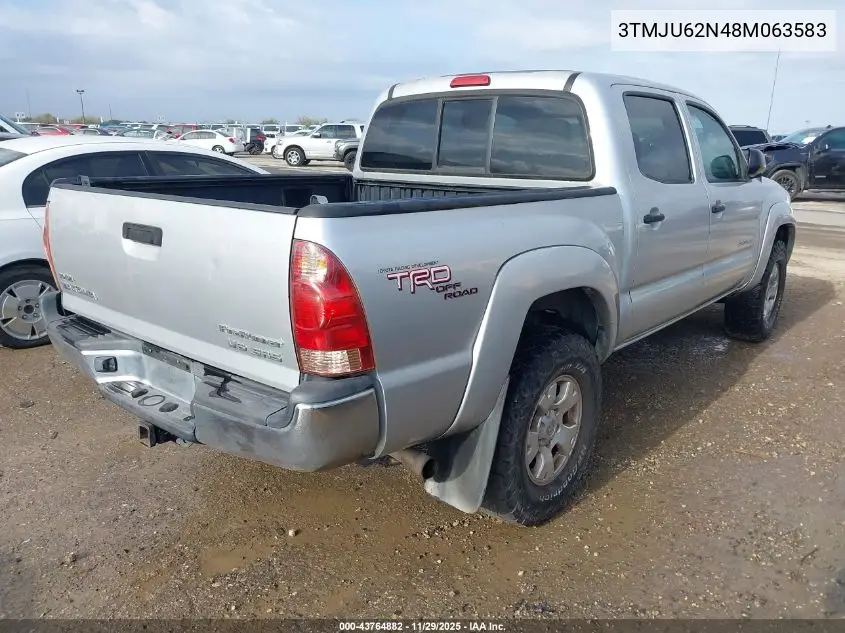 3TMJU62N48M063583 2008 Toyota Tacoma Prerunner V6