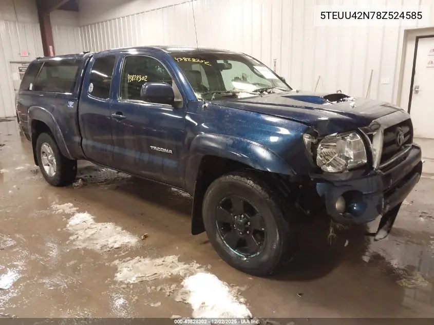 5TEUU42N78Z524585 2008 Toyota Tacoma Base V6