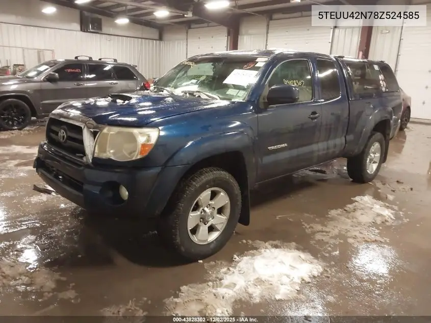 5TEUU42N78Z524585 2008 Toyota Tacoma Base V6