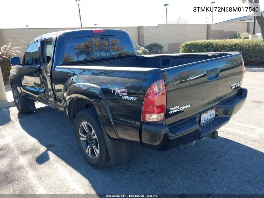 3TMKU72N68M017540 2008 Toyota Tacoma Prerunner V6