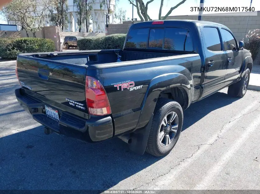 3TMKU72N68M017540 2008 Toyota Tacoma Prerunner V6
