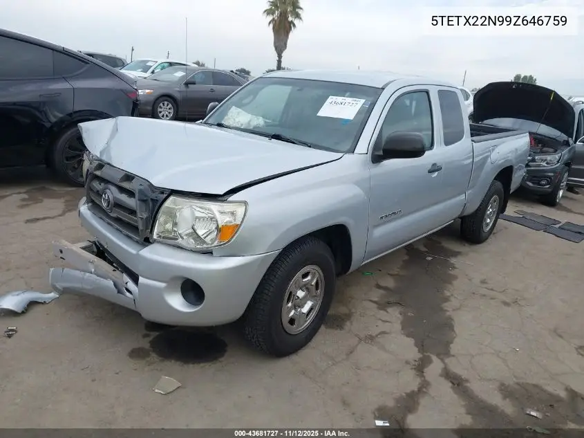 5TETX22N99Z646759 2009 Toyota Tacoma