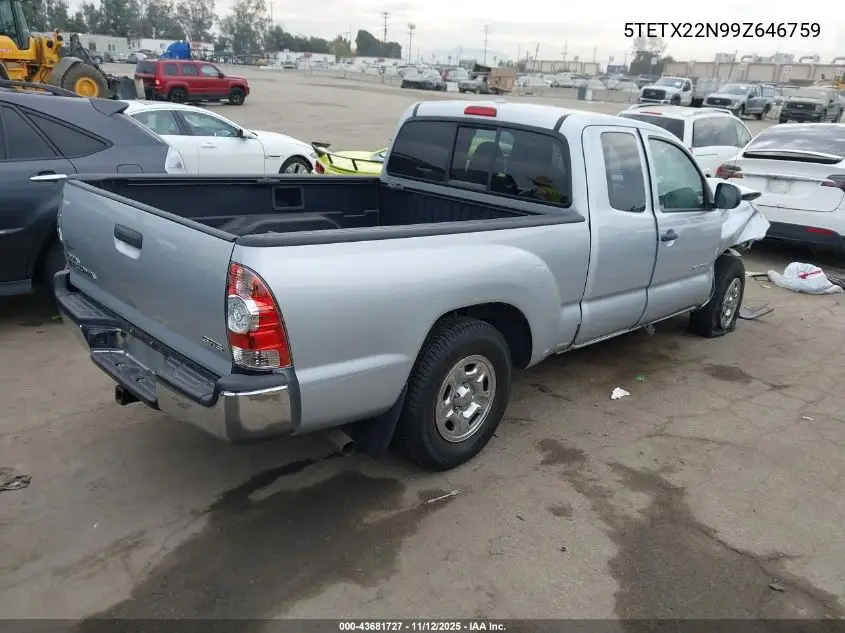 5TETX22N99Z646759 2009 Toyota Tacoma