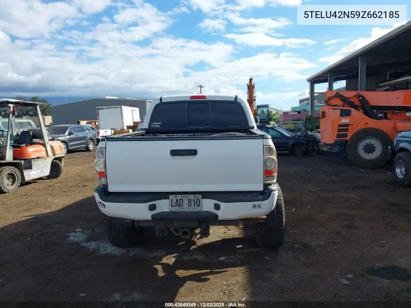 5TELU42N59Z662185 2009 Toyota Tacoma Base V6