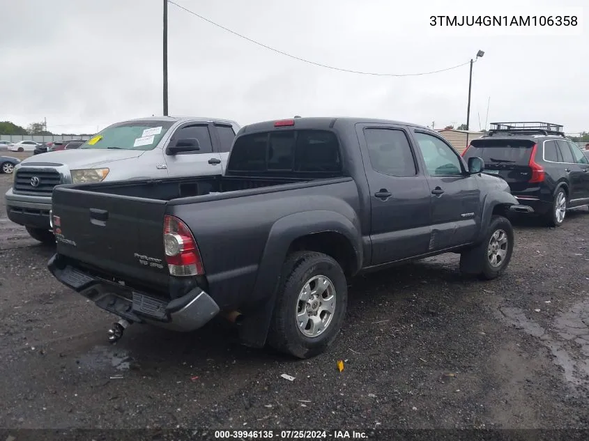 3TMJU4GN1AM106358 2010 Toyota Tacoma Prerunner V6